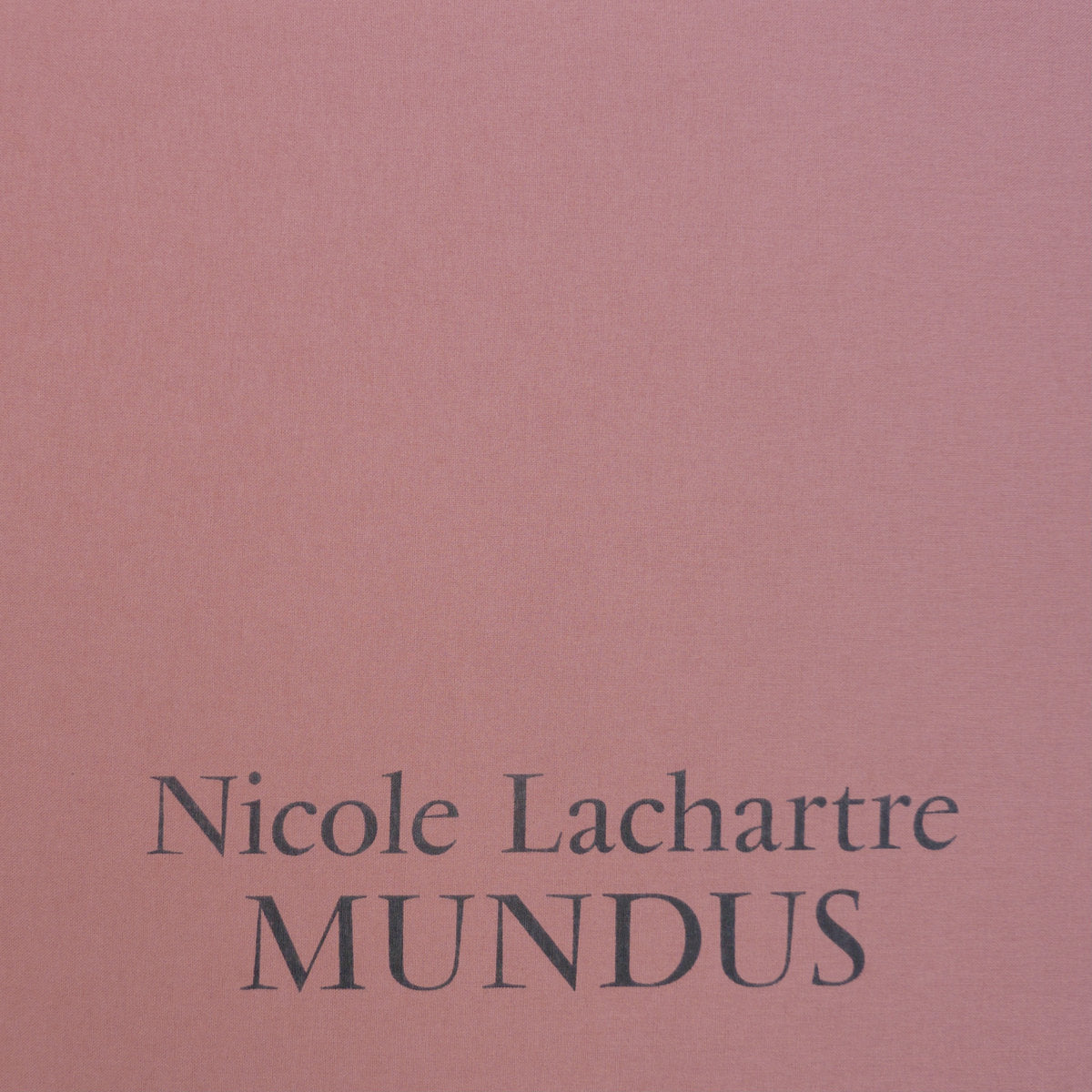 Nicole Lachartre · Mundus