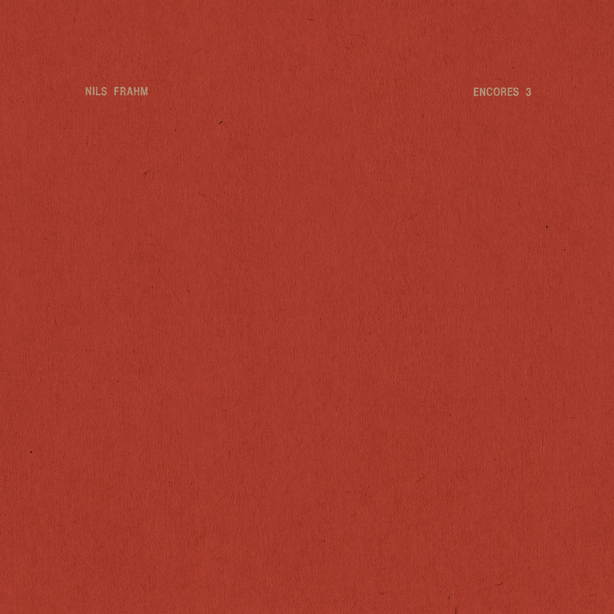 Nils Frahm · Encores 3